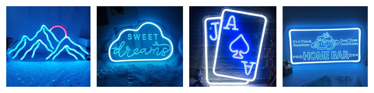Ice Blue Neon Sign