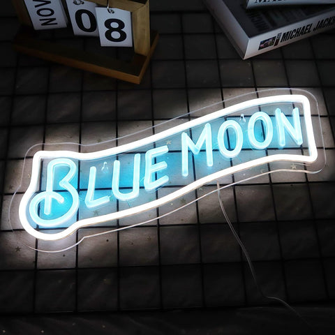 Blue Moon Neon Bar Signs Blue Moon Neon Bar Signs
