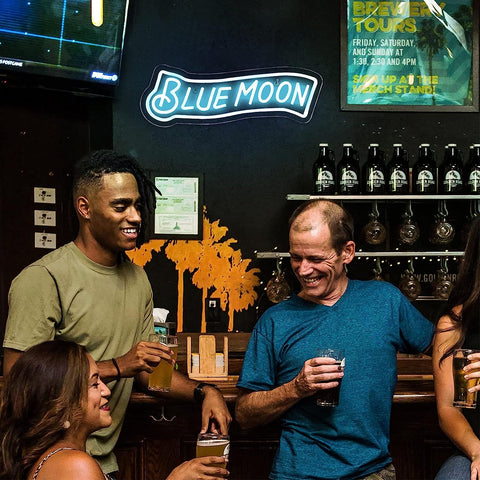 Blue Moon Neon Bar Signs Blue Moon Neon Bar Signs