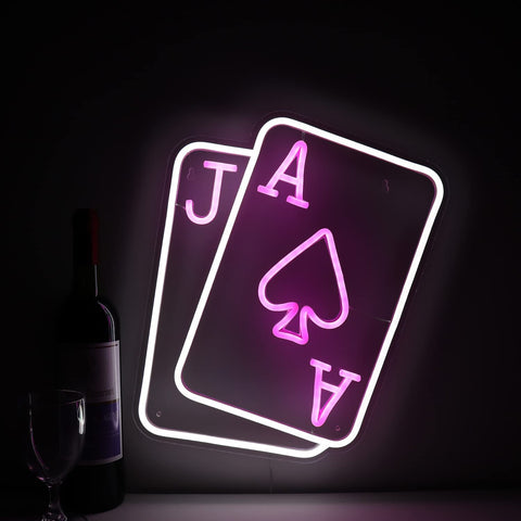 Poker neon sign Poker neon sign