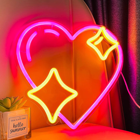 Sparking Heart Neon Sign Sparking Heart Neon Sign