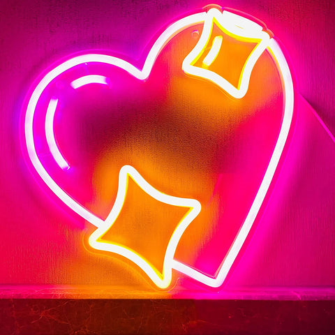 Sparking Heart Neon Sign Sparking Heart Neon Sign