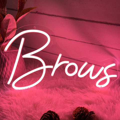 Brows Neon Sign Brows Neon Sign