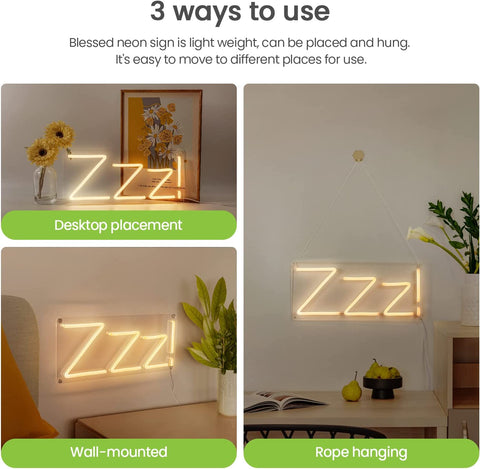 Sleep ZZZ Neon Sign Sleep ZZZ Neon Sign