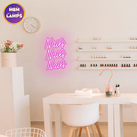 Nails Nails Nails Neon Sign Nails Nails Nails Neon Sign