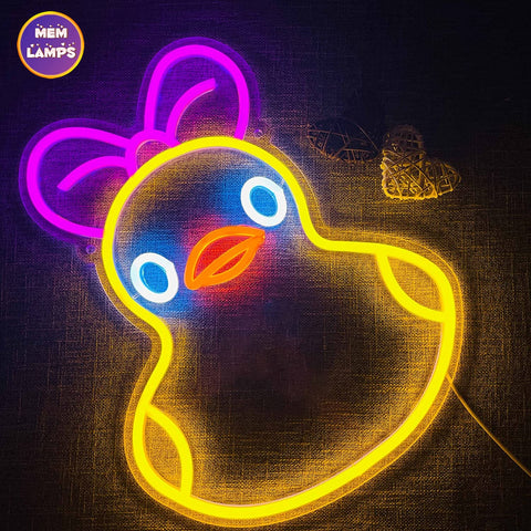 Girl Duck Neon Sign Girl Duck Neon Sign