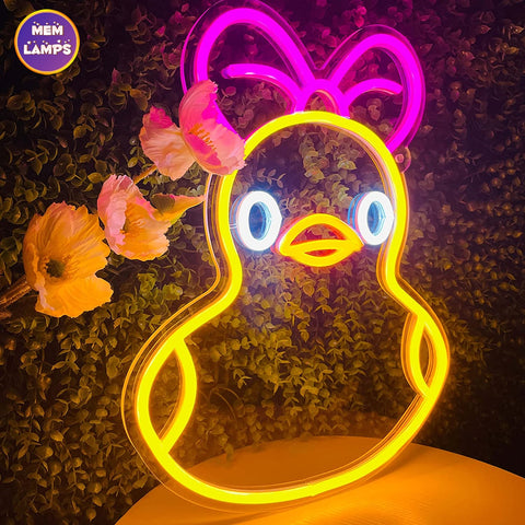 Girl Duck Neon Sign Girl Duck Neon Sign