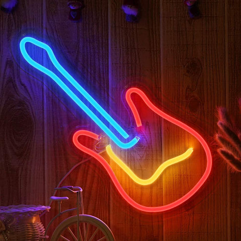 Guitar Neon Sign LED Light Guitar Neon Sign LED Light