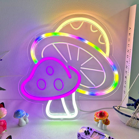 Mushroom Led Neon Sign B Mushroom Led Neon Sign B