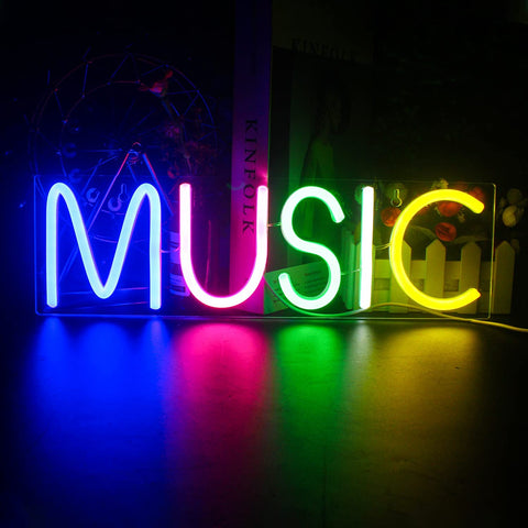 MUSIC Neon Sign for Musical Bliss MUSIC Neon Sign for Musical Bliss
