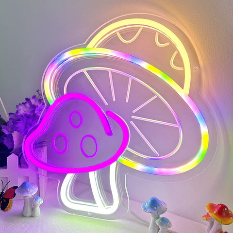 Mushroom Led Neon Sign B Mushroom Led Neon Sign B