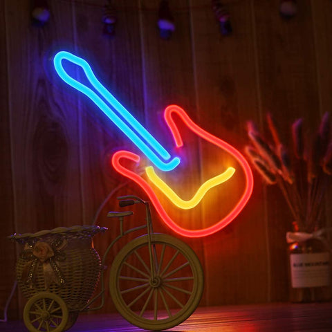Guitar Neon Sign LED Light Guitar Neon Sign LED Light