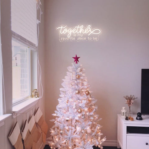 Together Neon Sign with 3D art Together Neon Sign with 3D art