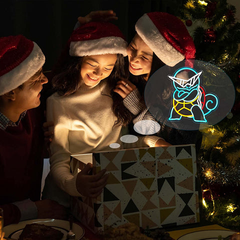 Anime Turtle Squirtle Neon Sign Anime Turtle Squirtle Neon Sign