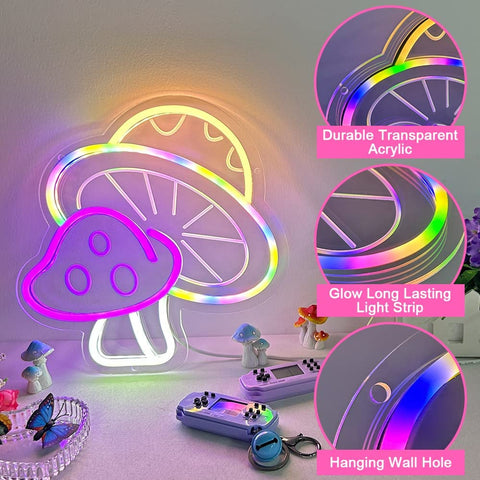 Mushroom Led Neon Sign B Mushroom Led Neon Sign B
