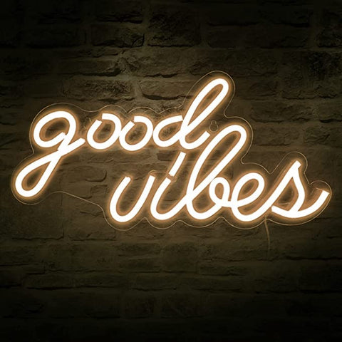 Good vibes Neon Sign Ice Blue Good vibes Neon Sign Ice Blue