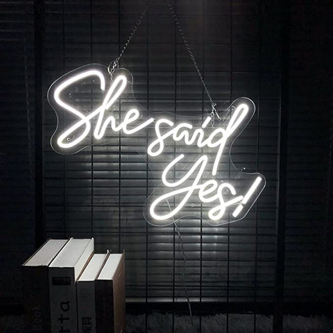 She said yes Neon Sign She said yes Neon Sign