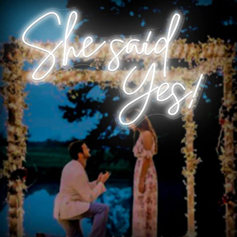 She said yes Neon Sign She said yes Neon Sign