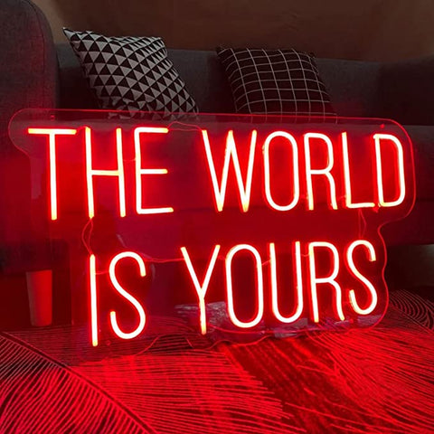 The World is yours Neon Sign The World is yours Neon Sign