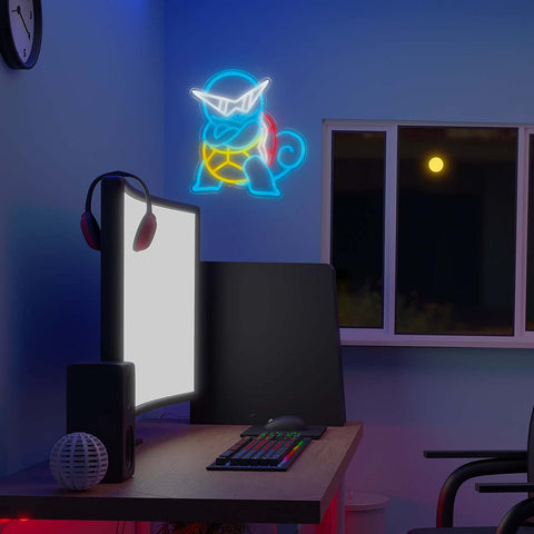 Anime Turtle Squirtle Neon Sign Anime Turtle Squirtle Neon Sign