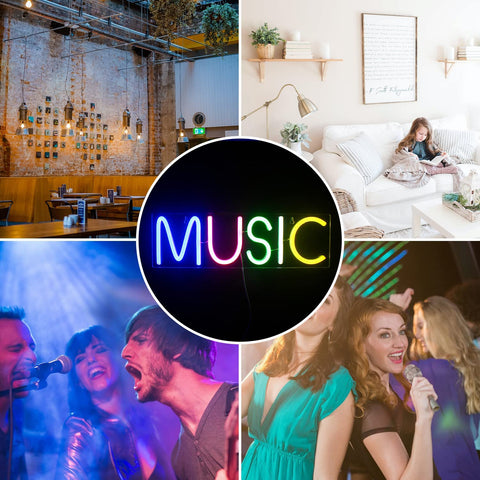 MUSIC Neon Sign for Musical Bliss MUSIC Neon Sign for Musical Bliss