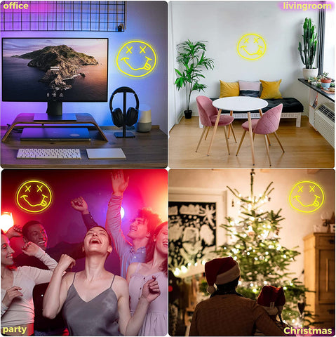 Smiley Face Neon Lights Smiley Face Neon Lights