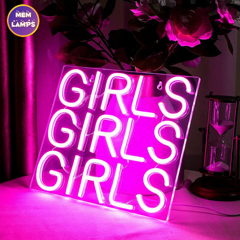 Girls girls girls Neon Sign Girls girls girls Neon Sign