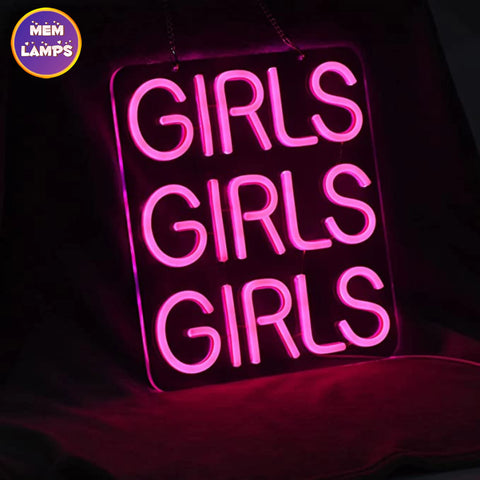 Girls girls girls Neon Sign Girls girls girls Neon Sign
