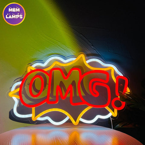 Omg neon sign Omg neon sign