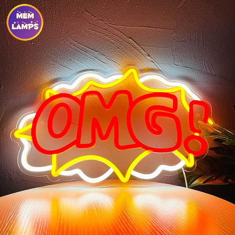 Omg neon sign Omg neon sign