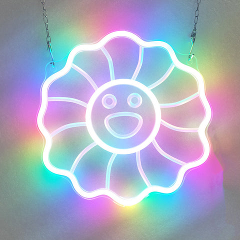 Colorful sun flower Neon Sign Colorful sun flower Neon Sign
