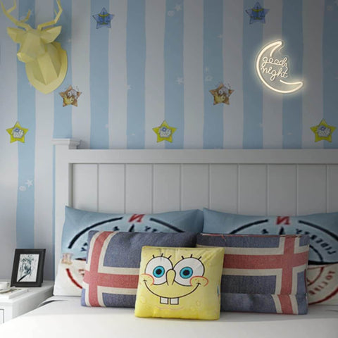 LED Moon Neon Sign 'Good Night' with 3D Art LED Moon Neon Sign 'Good Night' with 3D Art