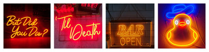 Gold Neon Sign