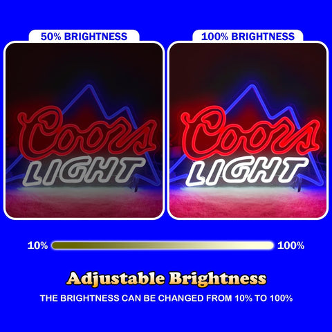Coors Light Beer Neon Signs