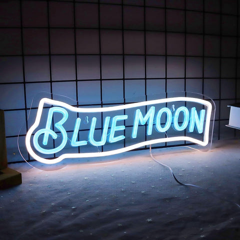 Blue Moon Neon Bar Signs