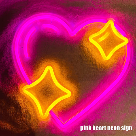 Sparking Heart Neon Sign