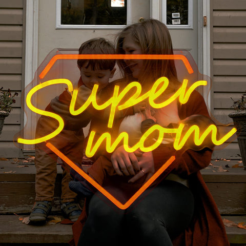 Super Mom Neon Sign