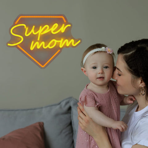 Super Mom Neon Sign