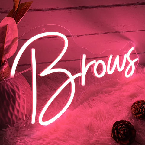 Brows Neon Sign