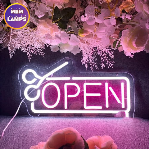 Salon open Neon Sign