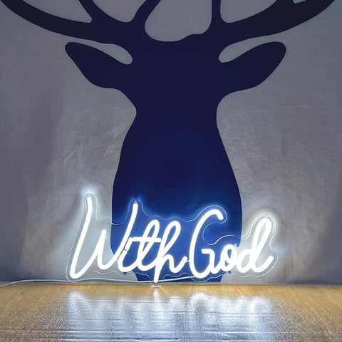 With god LED Neon Sign
