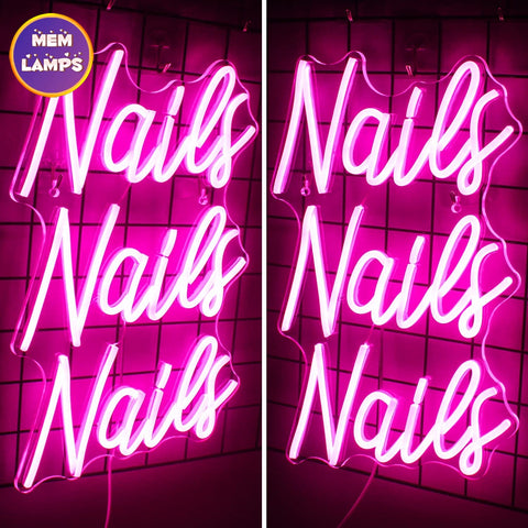 Nails Nails Nails Neon Sign