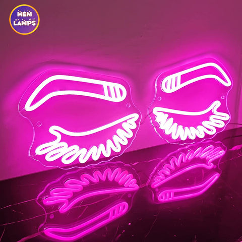 Closed eyes Neon Sign