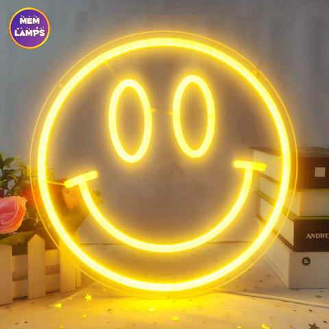 Smiley face Neon Sign Standard