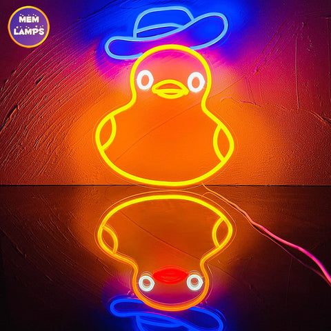 Boy Duck Neon Sign