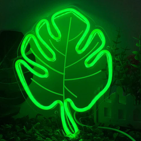 Large Green Neon Light for Easter Decorations
