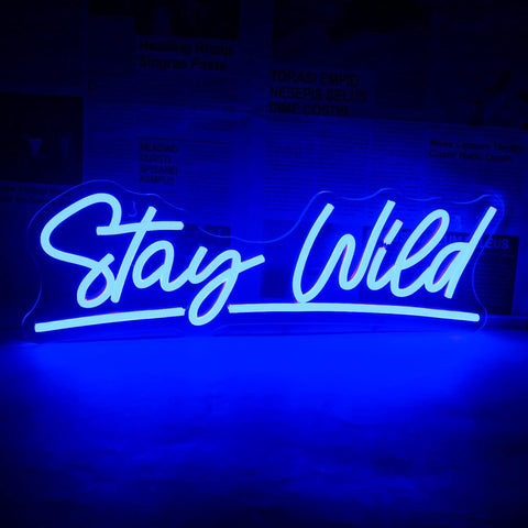 Stay Wild Neon Signs for Wall Decor