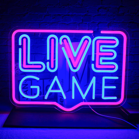 LIVE GAME  Neon Sign