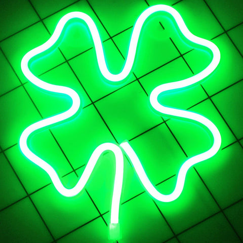 Four-leaf clover Neon Signs