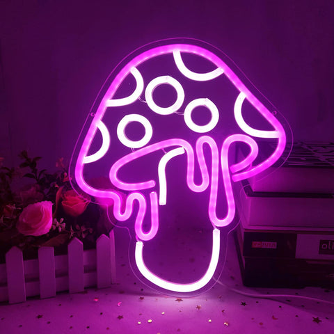 Mushroom Neon Sign D